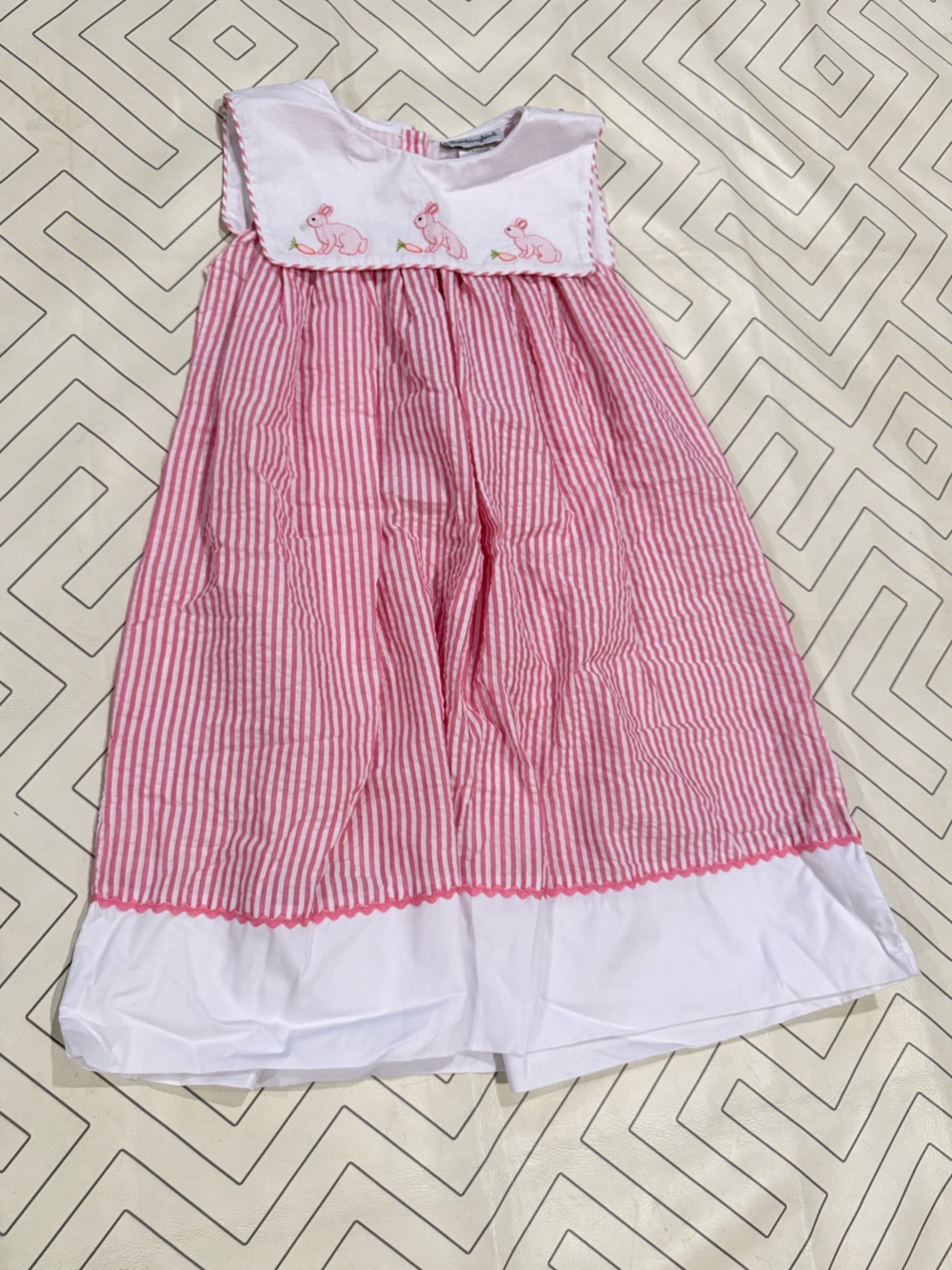 Smockingbird Striped Bunny Dress